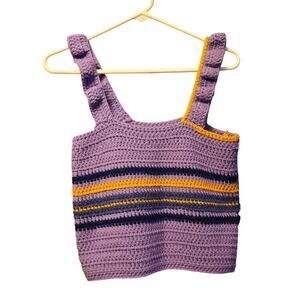 Handmade knit crop top